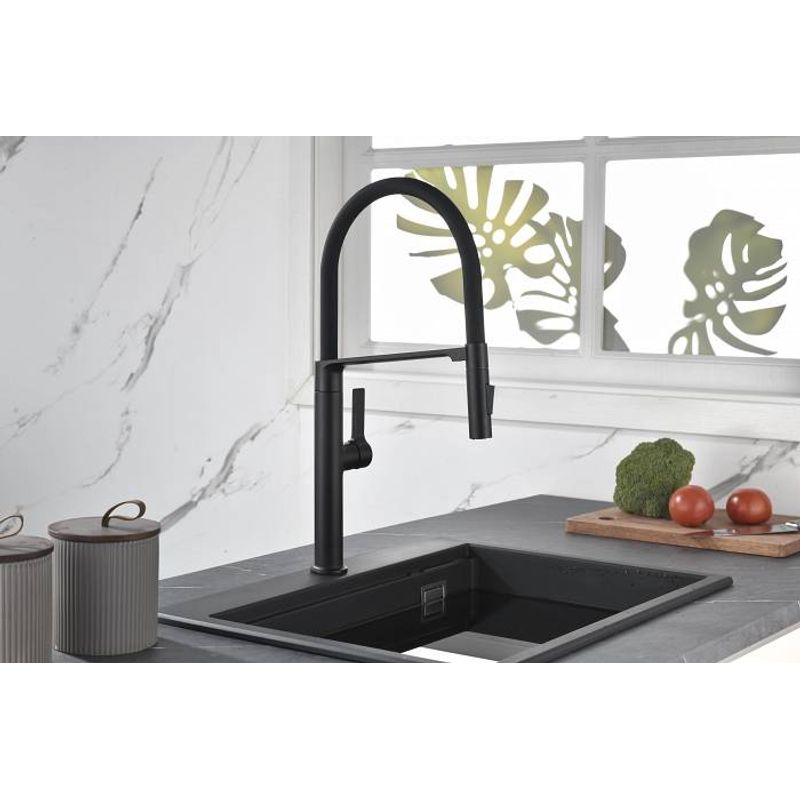 Смеситель для кухни Paulmark Barrel Ba214029-AN антрацит