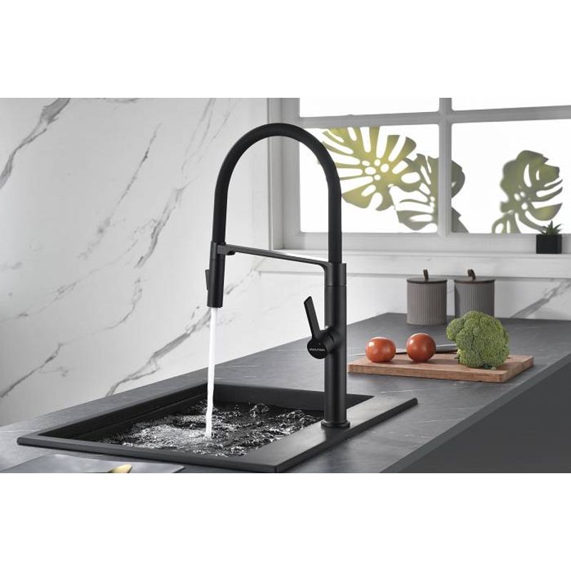 Смеситель для кухни Paulmark Barrel Ba214029-AN антрацит