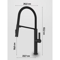 Смеситель для кухни Paulmark Barrel Ba214029-AN антрацит — 13