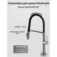 Смеситель для кухни Paulmark Barrel Ba214029-BS брашированная сталь — 11
