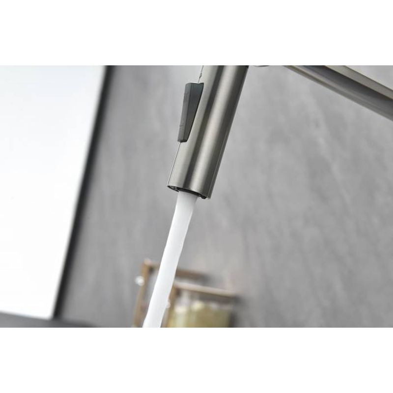 Смеситель для кухни Paulmark Barrel Ba214029-BS брашированная сталь