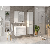 Шкаф-пенал для ванной Brevita Balaton 35 правый / BAL-05035-01-2П белый — 5