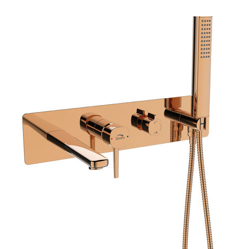 Душевой гарнитур скрытого монтажа Laveo Pola BAP_811P розовое золото