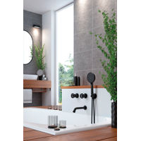 Душевая система скрытого монтажа Laveo Muro BAU_711P с изливом черный — 2