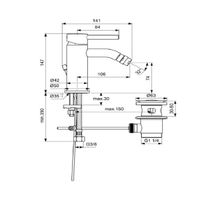 Смеситель для биде Ideal Standard Ceraline BC197AA хром — 2