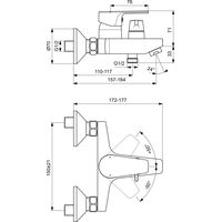 Смеситель для ванны Ideal Standard Cerafine Model D BC494AA (хром) — 2