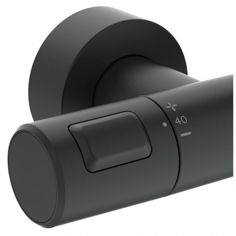 Душевая система Ideal Standard Ceratherm T25 черный матовый с термостатом