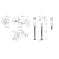 Встраиваемый гигиенический душ Ideal Standard Idealspray BD130AA хром — 5