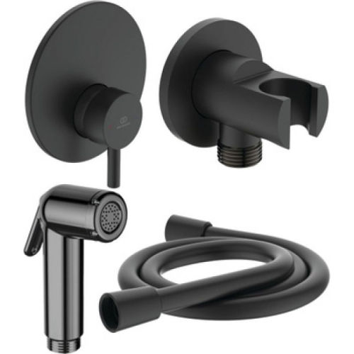 Встраиваемый гигиенический душ Ideal Standard Idealspray BD651XG черный матовый