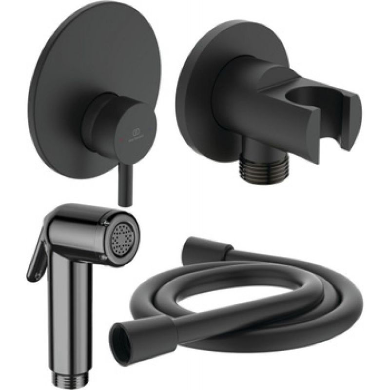 Встраиваемый гигиенический душ Ideal Standard Idealspray BD651XG черный матовый
