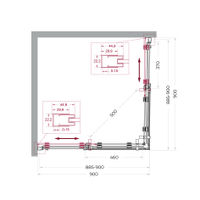 Душевой уголок BelBagno MARINO-2-A-2-90-C-CR — 6