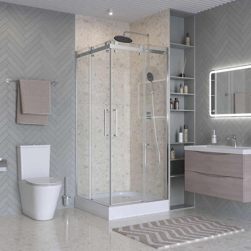 Душевой уголок BelBagno MARINO-2-A-2-90-C-CR