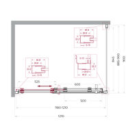 Душевой уголок BelBagno MARINO-2-AH-1-120/90-C-GM — 6