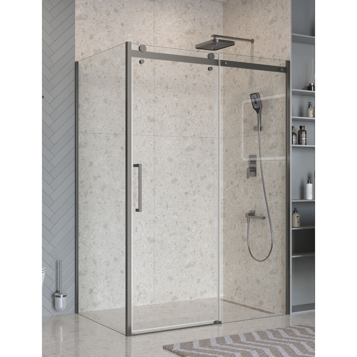 Душевой уголок BelBagno MARINO-2-AH-1-150/80-C-GM