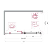 Душевой уголок BelBagno MARINO-2-AH-1-150/90-C-Cr — 5