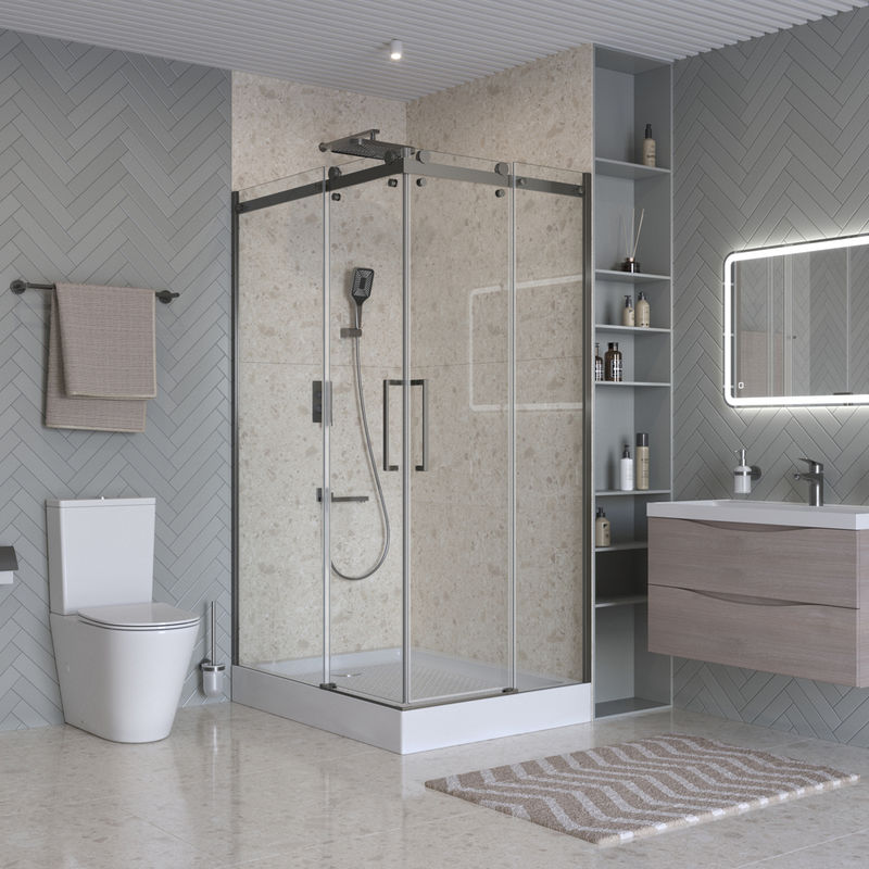 Душевой уголок BelBagno MARINO-2-AH-2-120/90-C-GM