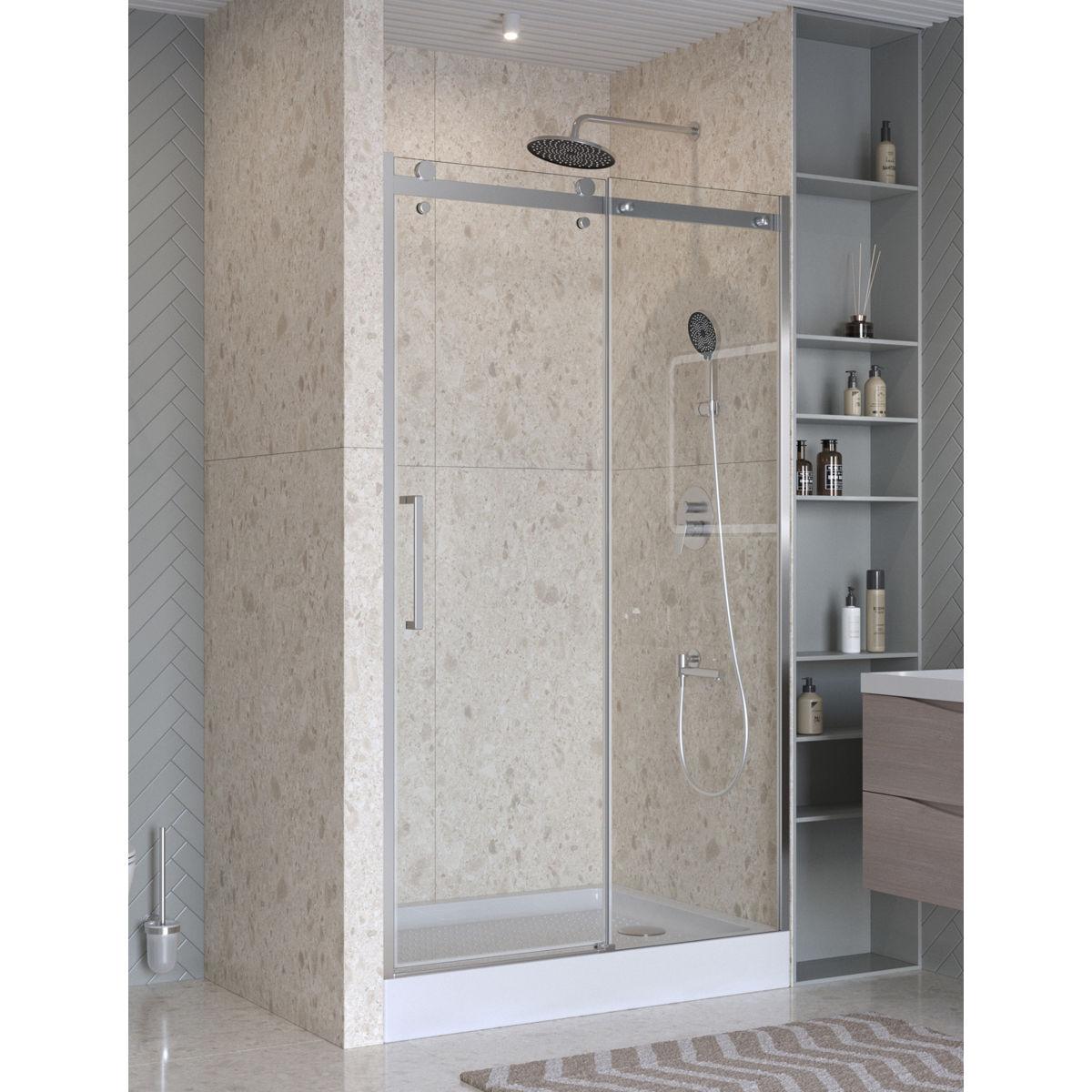 Душевая дверь BelBagno MARINO-2-BF-1-110-C-CR