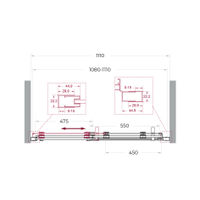 Душевая дверь BelBagno MARINO-2-BF-1-110-C-GM — 6