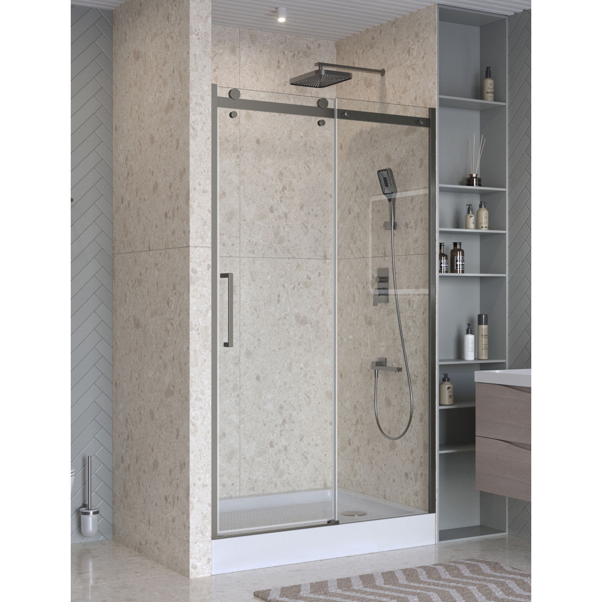 Душевая дверь BelBagno MARINO-2-BF-1-120-C-GM