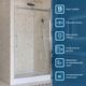 Душевая дверь BelBagno MARINO-2-BF-1-130-C-CR