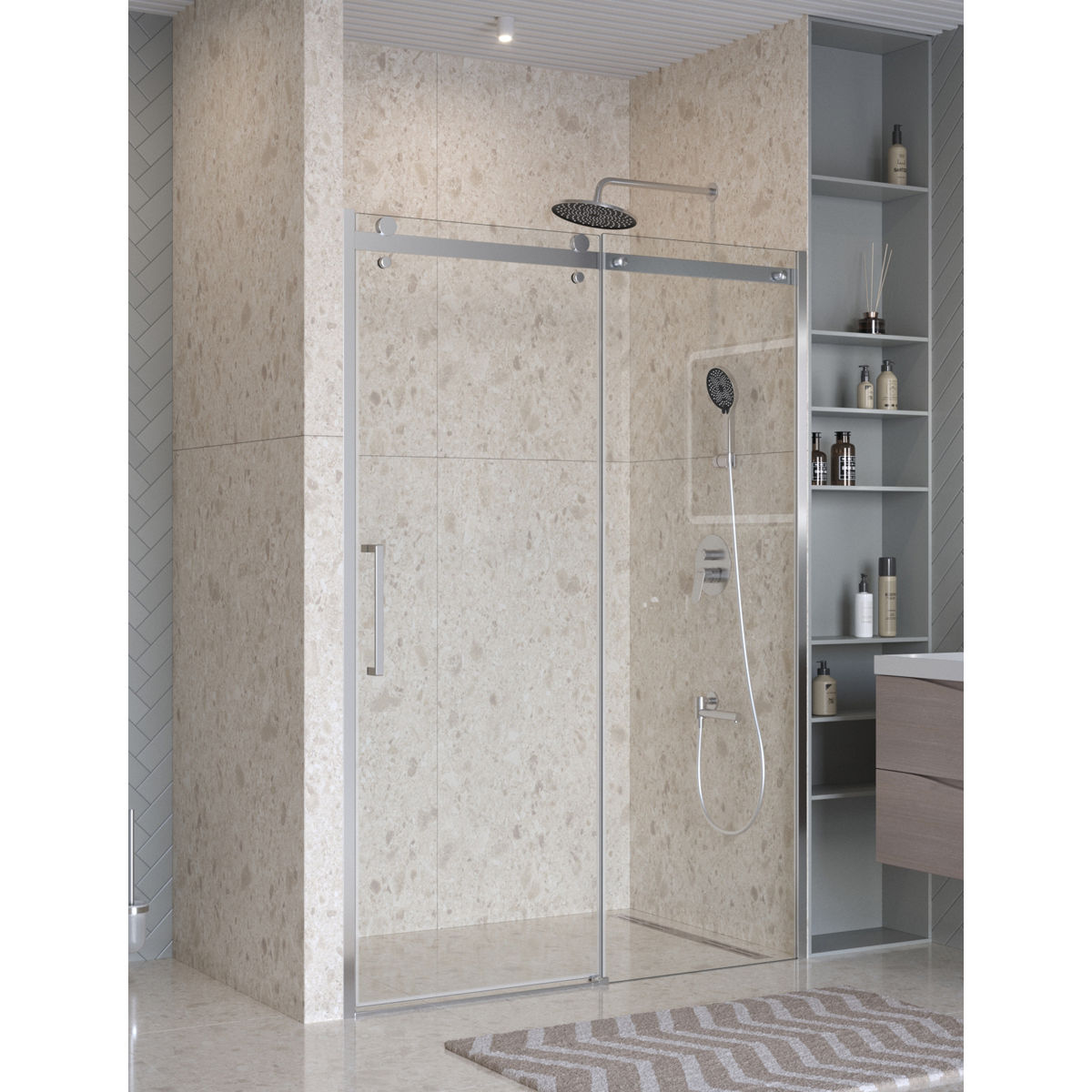 Душевая дверь BelBagno MARINO-2-BF-1-150-C-CR