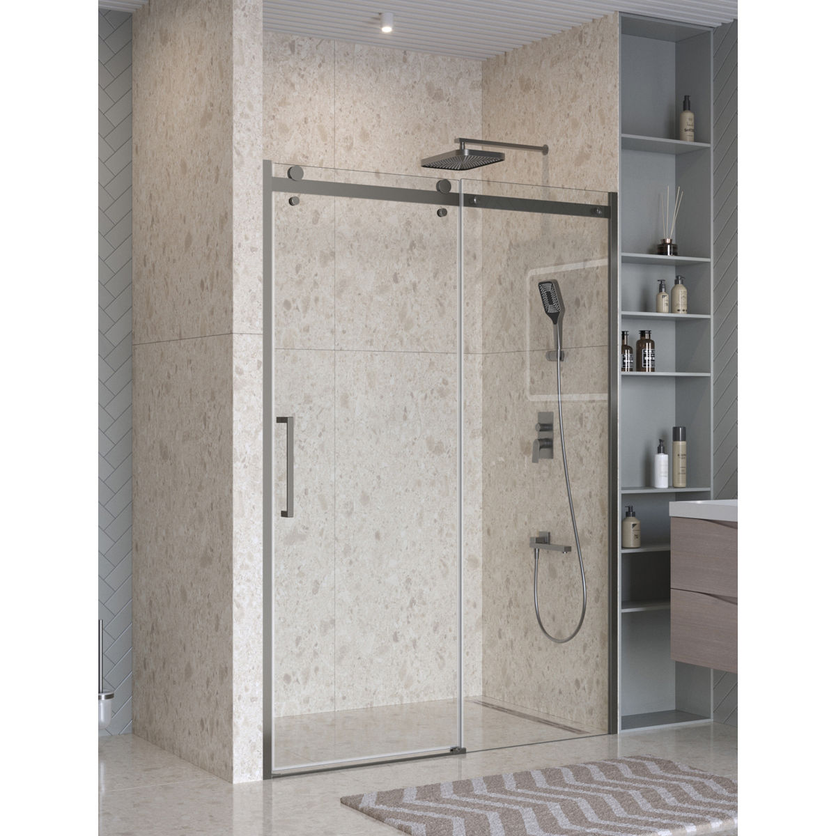 Душевая дверь BelBagno MARINO-2-BF-1-150-C-GM