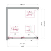 Душевой уголок BelBagno SOFT_CLOSE-1-A-1-100-C-GM — 11
