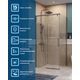 Душевой уголок BelBagno SOFT_CLOSE-1-AH-1-100/90-C-GM