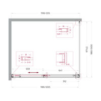 Душевой уголок BelBagno SOFT_CLOSE-1-AH-1-120/100-C-Cr — 10