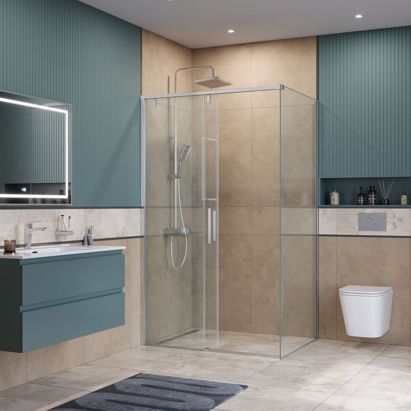 Душевой уголок BelBagno SOFT_CLOSE-1-AH-1-120/100-C-Cr
