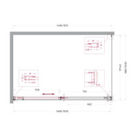 Душевой уголок BelBagno SOFT_CLOSE-1-AH-1-150/100-C-Cr — 11