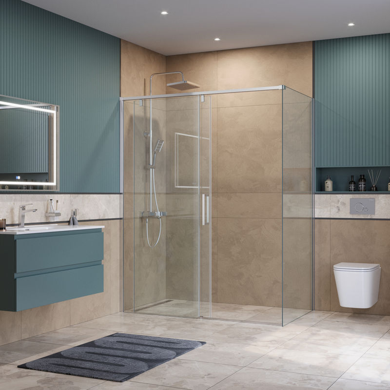 Душевой уголок BelBagno SOFT_CLOSE-1-AH-1-150/100-C-Cr