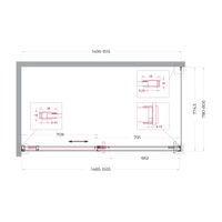 Душевой уголок BelBagno SOFT_CLOSE-1-AH-1-150/80-C-Cr — 11