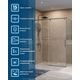 Душевой уголок BelBagno SOFT_CLOSE-1-AH-1-150/80-C-GM
