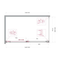 Душевой уголок BelBagno SOFT_CLOSE-1-AH-1-150/90-C-Cr — 11