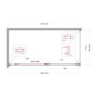 Душевой уголок BelBagno SOFT_CLOSE-1-AH-1-160/80-C-Cr — 11