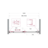 Душевая дверь BelBagno SOFT_CLOSE-1-BF-1-100-C-Cr — 11