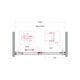 Душевая дверь BelBagno SOFT_CLOSE-1-BF-1-100-C-Cr