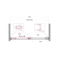 Душевая дверь BelBagno SOFT_CLOSE-1-BF-1-110-C-Cr — 11
