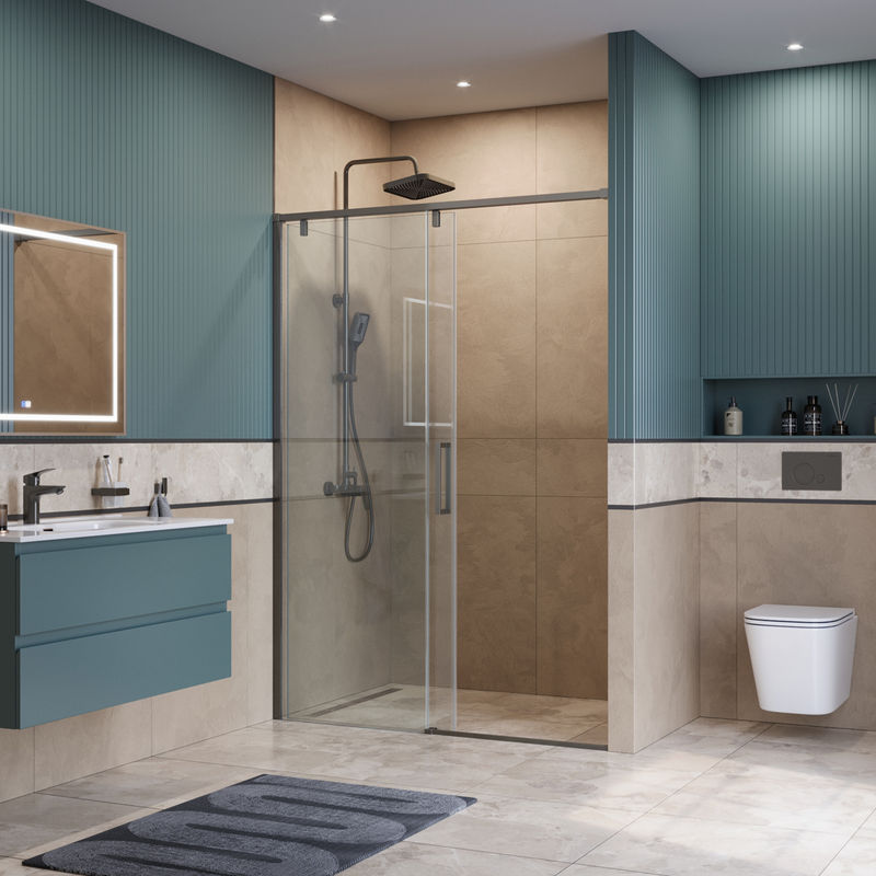 Душевая дверь BelBagno SOFT_CLOSE-1-BF-1-130-C-GM