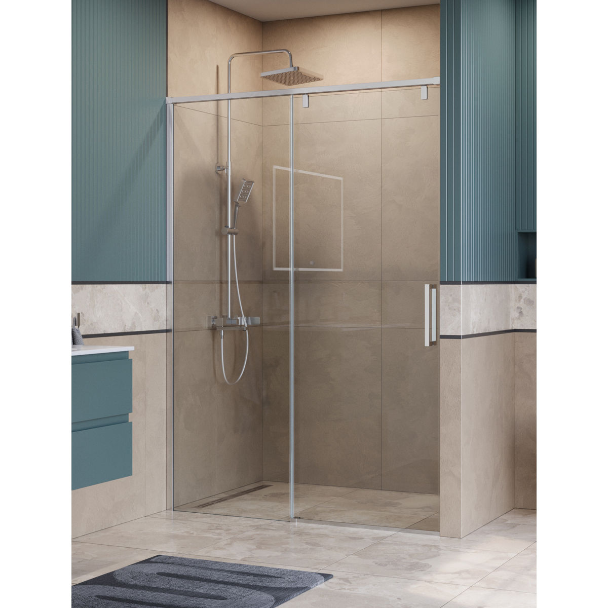 Душевая дверь BelBagno SOFT_CLOSE-1-BF-1-140-C-Cr
