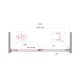 Душевая дверь BelBagno SOFT_CLOSE-1-BF-1-140-C-GM