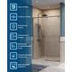 Душевая дверь BelBagno SOFT_CLOSE-1-BF-1-140-C-GM