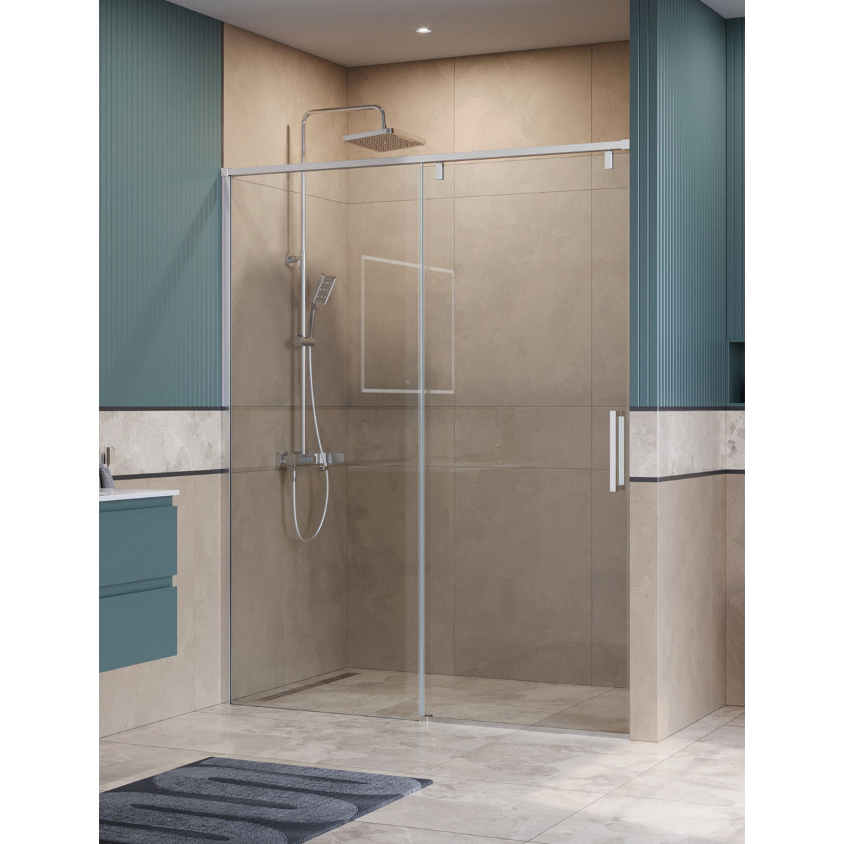 Душевая дверь BelBagno SOFT_CLOSE-1-BF-1-150-C-Cr