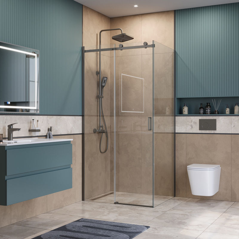 Душевой уголок BelBagno SOFT_CLOSE-2-AH-1-100/80-C-GM