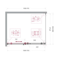 Душевой уголок BelBagno SOFT_CLOSE-2-AH-1-110/90-C-Cr — 12