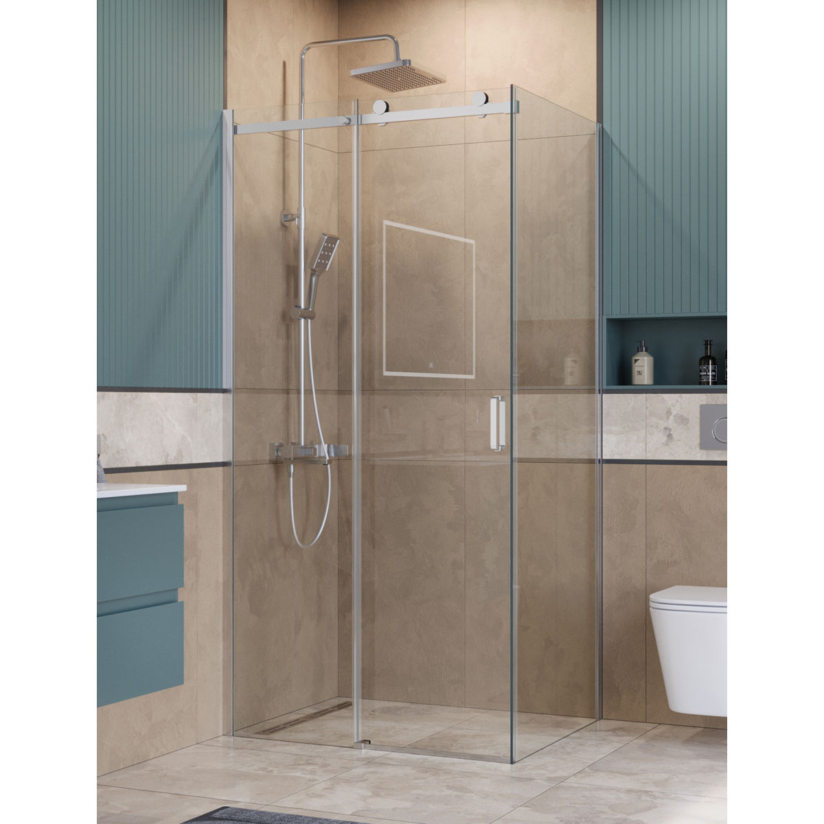 Душевой уголок BelBagno SOFT_CLOSE-2-AH-1-110/90-C-Cr