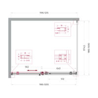 Душевой уголок BelBagno SOFT_CLOSE-2-AH-1-120/100-C-Cr — 12