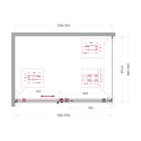 Душевой уголок BelBagno SOFT_CLOSE-2-AH-1-130/90-C-GM — 12