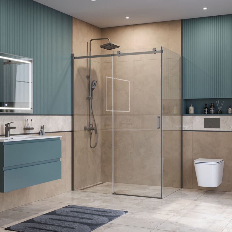 Душевой уголок BelBagno SOFT_CLOSE-2-AH-1-140/100-C-GM